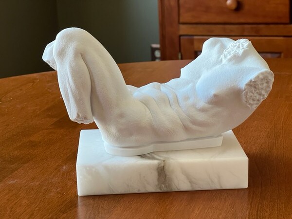 Reproduction River God human torso Michelangelo Casa Buonarroti Collection